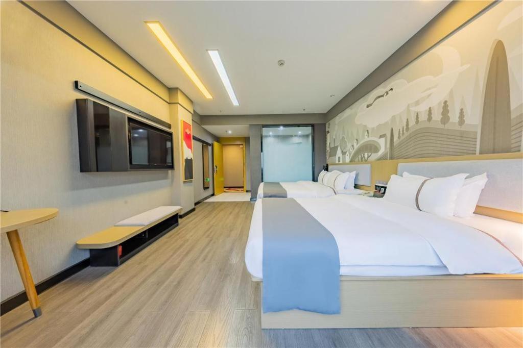 Thank Inn Hotel Hubei Wuhan Caidian Zhong Fa Xincheng Tongji المظهر الخارجي الصورة