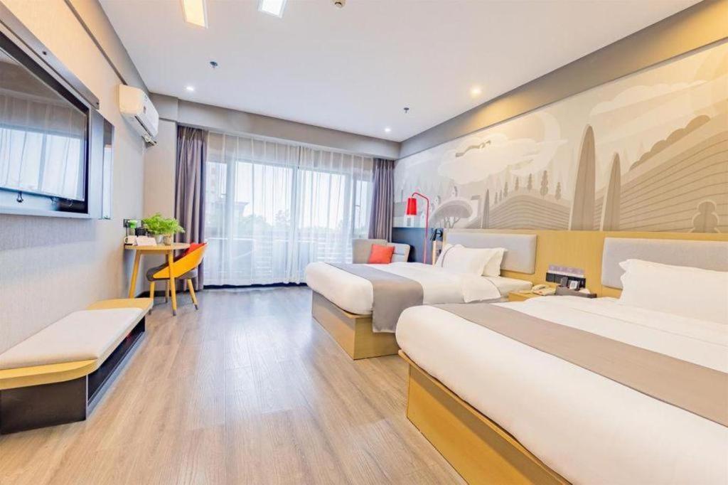 Thank Inn Hotel Hubei Wuhan Caidian Zhong Fa Xincheng Tongji المظهر الخارجي الصورة