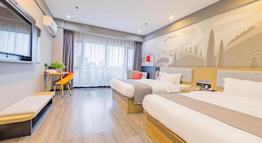 Thank Inn Hotel Hubei Wuhan Caidian Zhong Fa Xincheng Tongji المظهر الخارجي الصورة